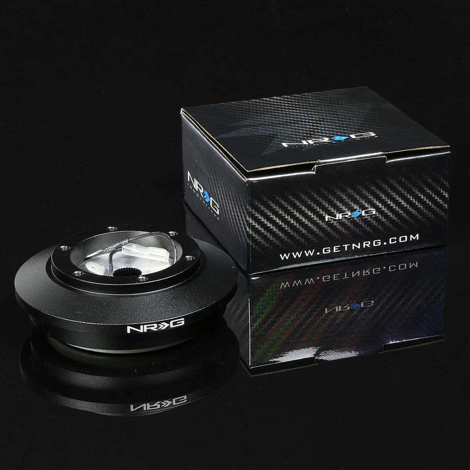 NRG STEERING WHEEL SHORT HUB+GEN 2.0 QUICK RELEASE GUN METAL FOR SUPRA CELICA IS - Image 3 of 4