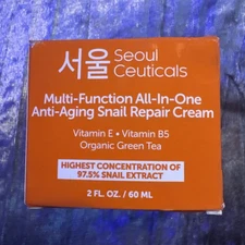 Korean Skin Care All In One Anti Aging 9.75 % Snail Repair Cream 2 oz Exp 04/27