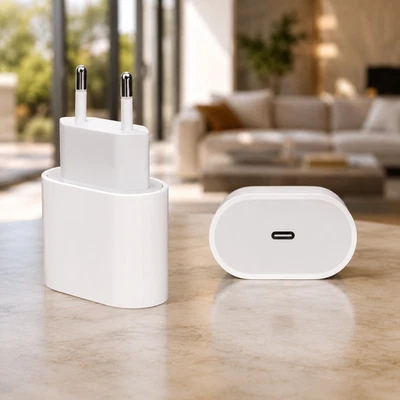 Charger Iphone Usb-C FastRapide Pour Iphone 17 16 15 14 13 12 11 20 W Adaptateur - Photo 1/4