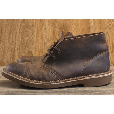 Clarks Bushacre Chukka Desert Leather Lace Up Boots Mens  display picture 2