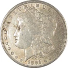 1891 S Morgan Dollar AU About Uncirculated Silver $1 Coin SKU:I22526