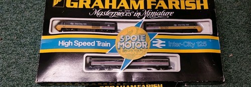 🟣RAR🟣 Graham Farish 8126 N-Spur-Paar HST 125 3-teiliges Set Spur N 1:160 | Zustand: Gebraucht