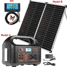 150W 144Wh Portable Power Station Generator RV Camping Battery /160W Solar Panel