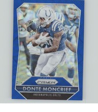 2015 Panini Prizm #182 Donte Moncrief Blue Wave Prizm #/150