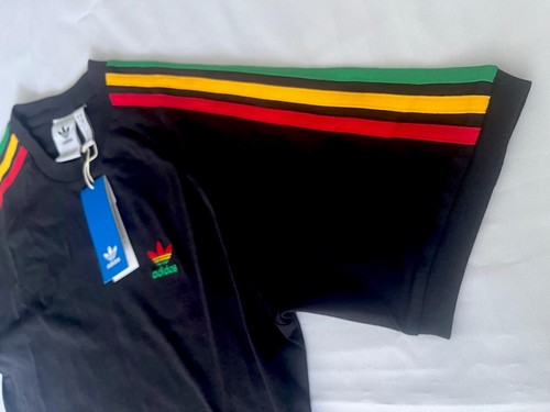 Adidas Originales Para Hombre Clásicos 3 Rayas Camiseta Rasta Talla S, M, L, XL, XXL - Imagen 6 de 13