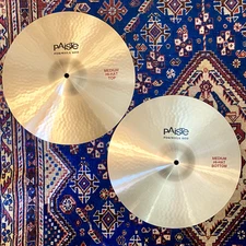 Paiste 15" Formula 602 Classic Medium Hi-Hat Cymbals (Pair) 2022 - 996g/1194g