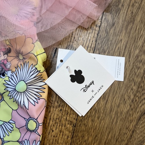 Disney X Janie Jack Niñas Minnie Mouse Floral Tropical Traje de Baño, Talla 10 - NUEVO - Imagen 4 de 10