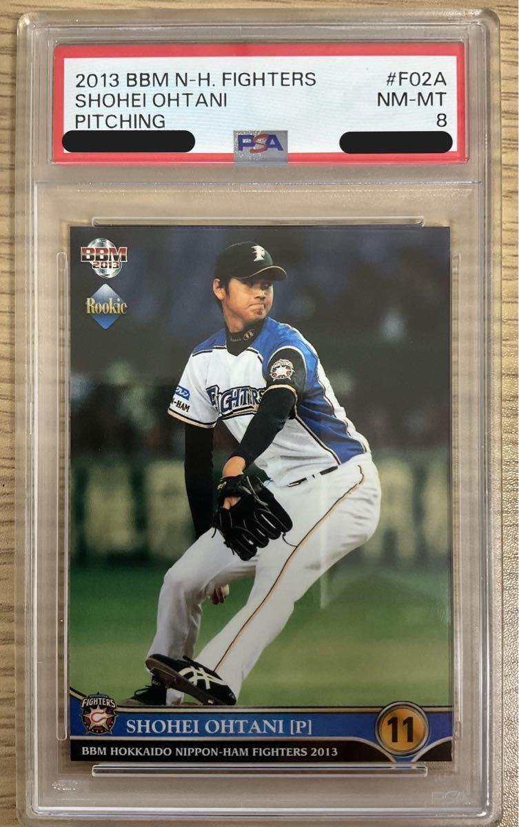 Shohei Ohtani PSA 8 2013 BBM #F02A Rookie Pitching N-H Fighters Nippon-Ham