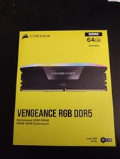 Corsair VENGEANCE RGB 64GB 2x32GB DDR5 DRAM 6600MT/s CL32 Memory Kit Black