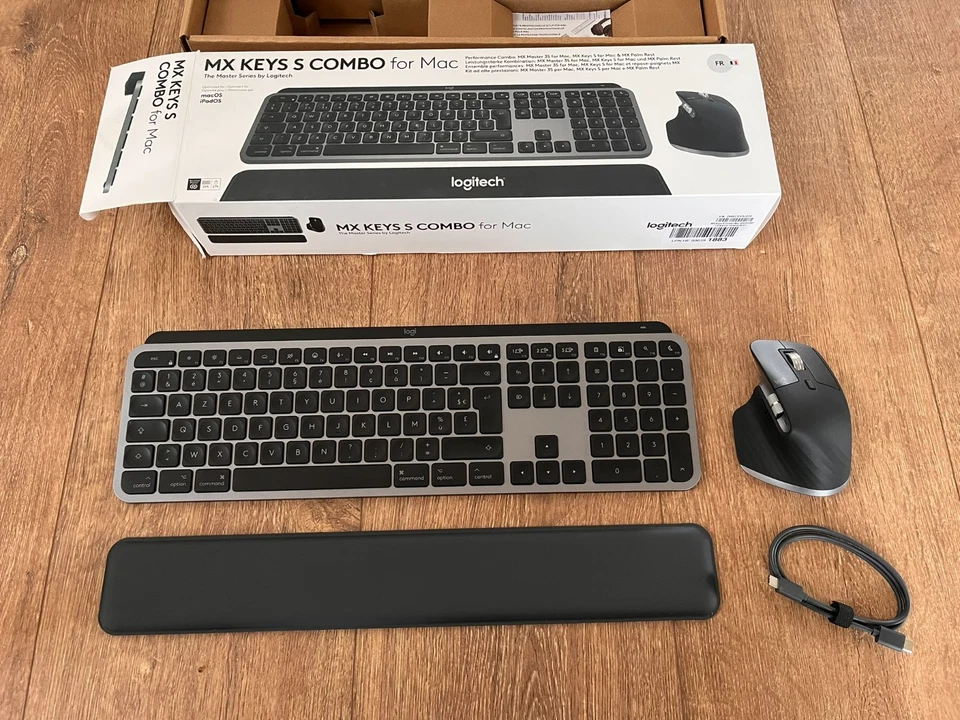 Logitech MX Keys S Combo for MAC Mouse and Keyboard Set (French AZERTY) - Image 2 of 4