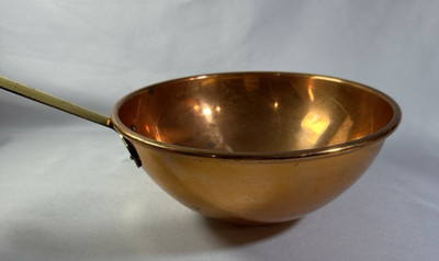 Copper Sabayon Pan/ Pot Brass Handle Made in Korea 8.5 