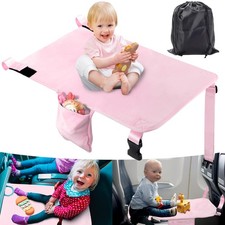 Pink Toddler Airplane Bed, Seat Extender, Travel Essentials, Footrest, Kids, Fly