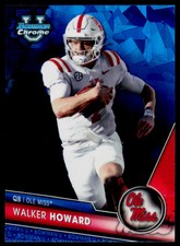 2023 Bowman University Chrome Sapphire Edition Walker Howard 78 Ole Miss Rebels