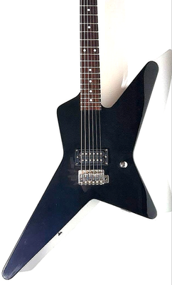 Random Star Black Explorer Humbucker Vintage Rare Guitar Matsumoku