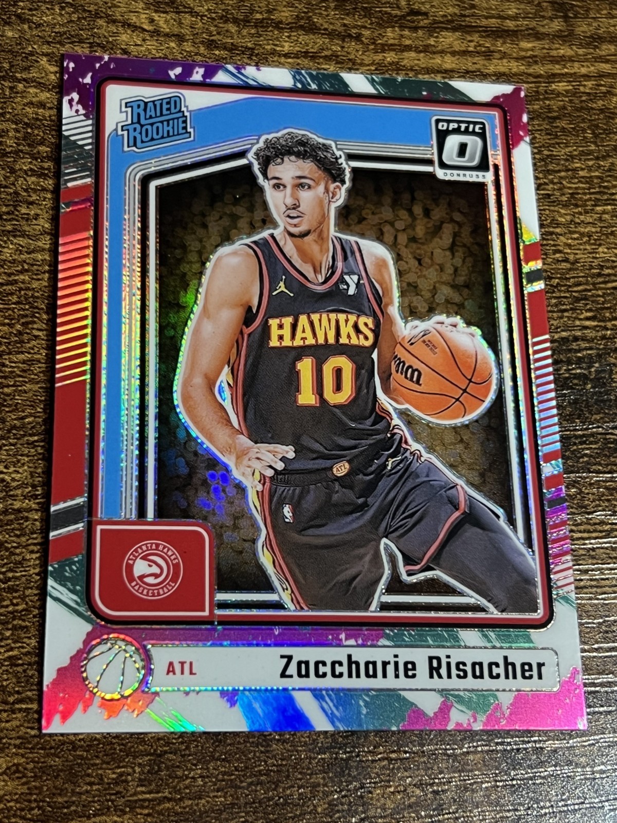 ZACCHARIE RISACHER 2024 Donruss Optic Rated Rookie #268 Jazz Holo SSP
