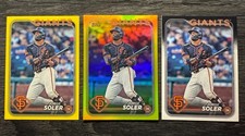 Jorge Soler 2024 Topps Update Gold Foil, Yellow Border & Base #US64