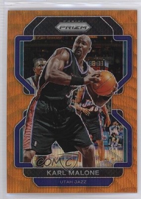 2021-22 Panini Prizm Orange Wave Prizm 51/60 Karl Malone #259 HOF 7n6