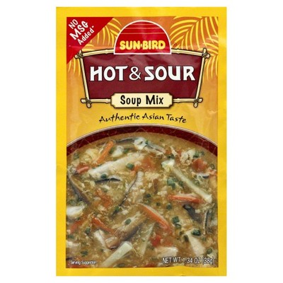 Sunbird Mix Soup Hot & Sour 1.34 OZ Pack Of 24
