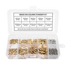 300PCS M2 Brass Standoff Kit Male Female Spacer Screws Nuts for PCB Raspberry Pi