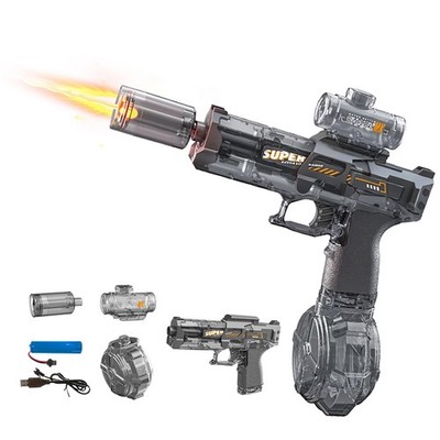 Electric Water Guns For Adults Kids Automatic Squirt Blaster Toy M416 Gray