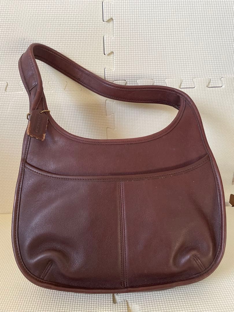 OLD COACH Ergo Bag Vintage Shoulder Bag Leather 9033 Brown Used