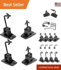 Universal Wall Ceiling Audio Mount for Home Theater Satellite Speaker - 4 Pac...