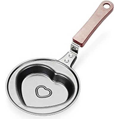 Heart Shaped Mini Frying Pan 4.8 Inch Nonstick Omelet Pan for Eggs Cakes Breads