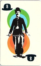 1972 Charlie Chaplin Educational Trading Card # 8 Hat