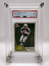 2002 Fleer Platinum Tom Brady #2 PSA 9