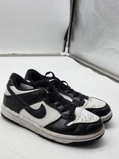 Nike Dunk Low Shoes Kids Size 13C Black White Panda Leather Sneakers CW1588-100