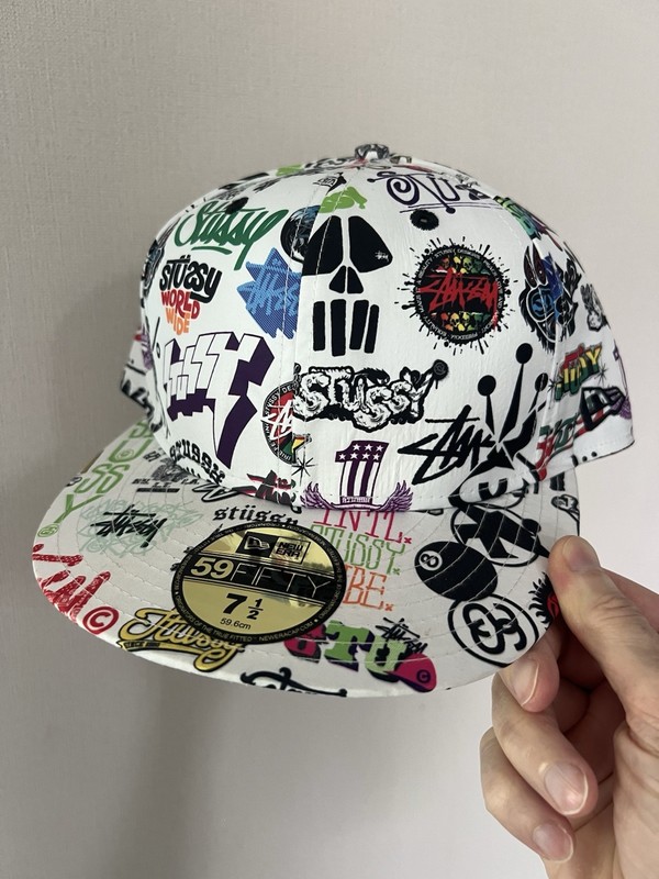 NEW ERA STUSSY Cap Hat New Era Stussy 59FIFTY Rare Collaboration Cap