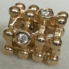 100% Authentic Pandora 14K Yellow Gold Diamon...