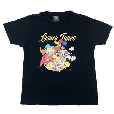 Looney Tunes Characters Group Bugs Bunny Tweety Sylvester Warner Bros T-Shirt L