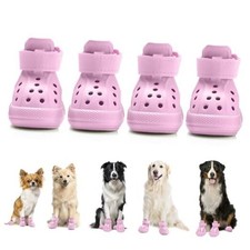 Dog Shoes for Hot Pavement - Breathable 7 Width 2.36 in for 38-58 lbs Pink