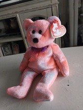 CLUBBY 5th Anniversary Edition Pink Bear 2002 Ty Beanie Babies Club Plush