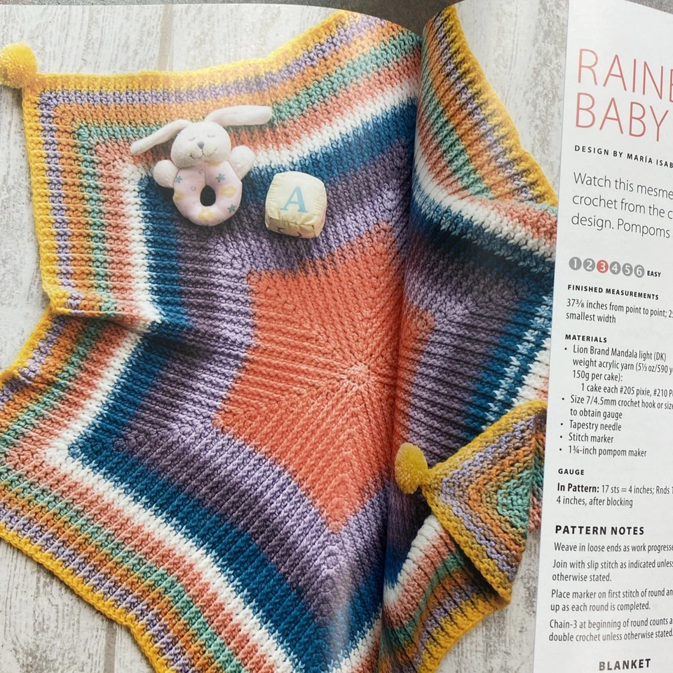 Annie's Crochet Mandala-Style Throws----15 TEXTURED AFGHAN DESIGNS - Image 4 of 4