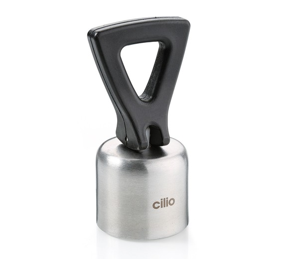 Weinverschluss Cilio Leva Bht 4X12X4 Cm Silber-image