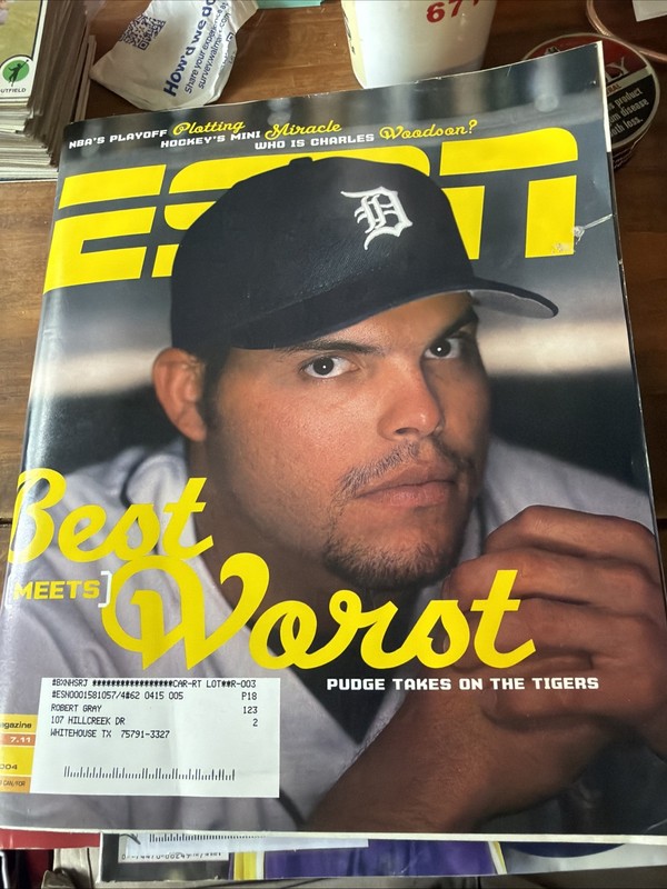 ESPN Magazine May 24, 2004 Pudge Takes on the Tigers