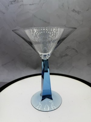 (1) Vintage Bombay Sapphire promotional martini glass featuring A Distinctive b