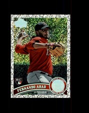 #491 Fernando Abad RC 2011 Topps Platinum Diamond Anniversary Parallel