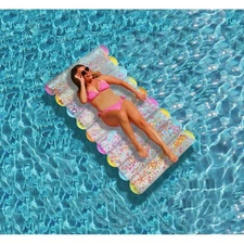 Packed Party Confetti Tube Float Pool Lounger for Ages 8 Years +