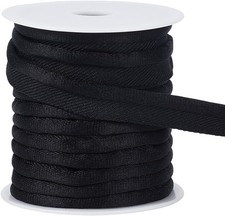 10 Yard Black Piping Cord Trim - 5/8" Polyester Bias Tape for Sewing 