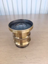Rare !Antique P-T Beck Symeteical  Large Format Brass  Lens For Parts ! See All 