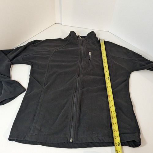 Black Diamond Medium Black Full Zip Fleece Soft Shell Double Diamond Tech Jacket - Picture 9 of 10