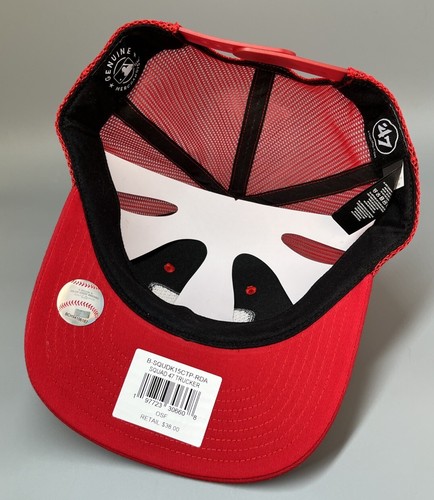 Washington Nationals 47 Trucker Hat Mens Adjustable Red MLB Baseball New - Picture 6 of 9