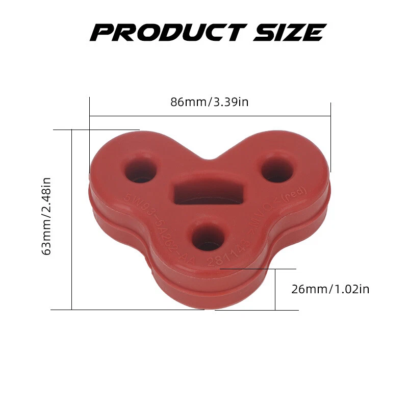 Silenciador de escape trasero suspensión aislante goma C2C32948 se adapta a Jaguar XJ XJL XJR Foto 2 de 4