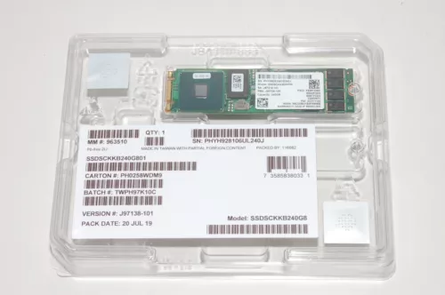 Intel SSD D3-S4510 SSDSCKKB240G8 240GB M.2 80mm SATA 6G TLC Solid State Drive - Picture 1 of 3
