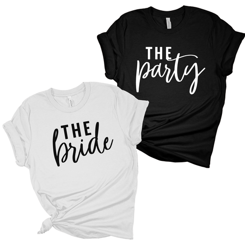 The Bride and The Party T-shirts 