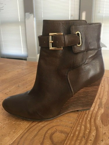Boots Ankle Size 7M Leather Brown 