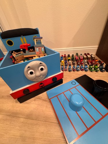 Thomas The Train Tank Engine Large Wooden Bench Storage Bin Chest Complete Set